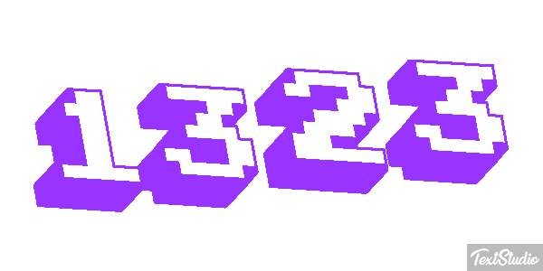 1323 Text effect