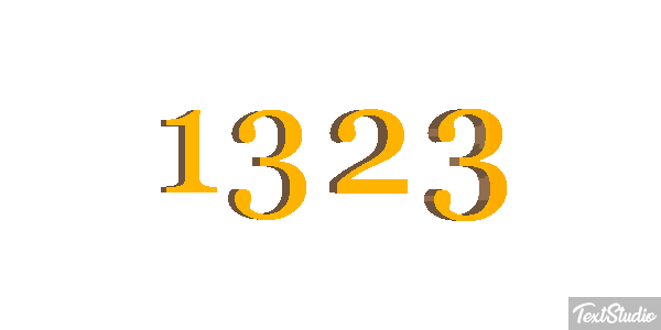 1323 Text effect