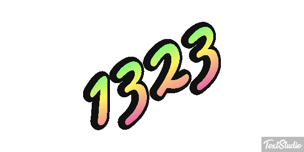 1323 Text effect