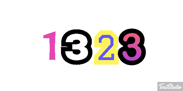 1323 Text effect