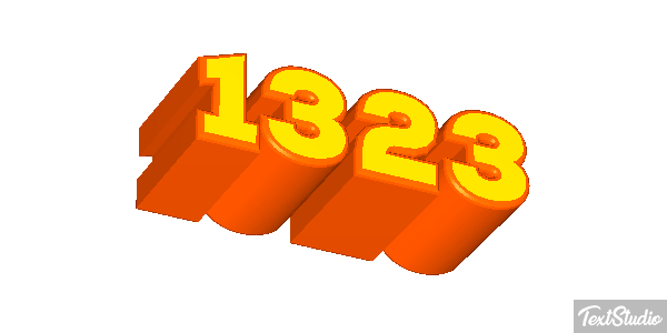 1323 Text effect