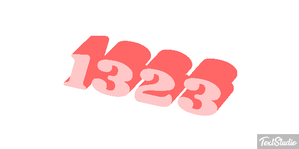 1323 Text effect