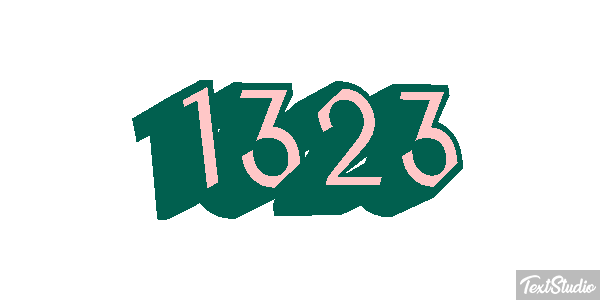 1323 Text effect