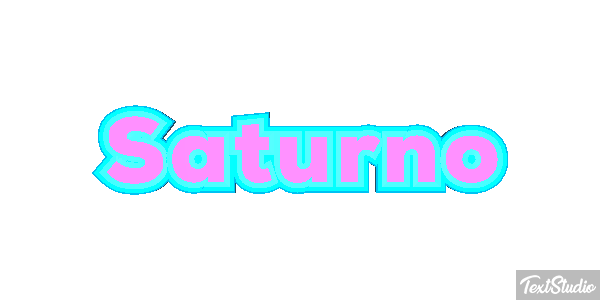 Saturno Efekt tekstowy