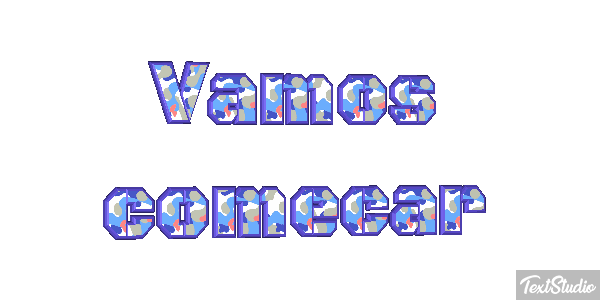 Vamos começar Efeito do texto