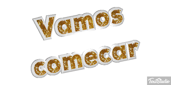 Vamos começar Efeito do texto