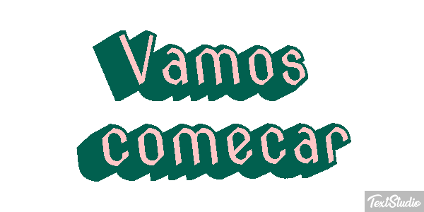 Vamos começar Efeito do texto