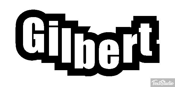 Gilbert Текстовый эффект