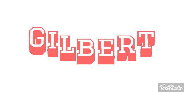 Gilbert Текстовый эффект