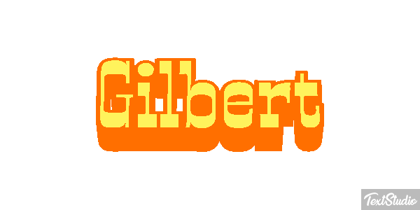 Gilbert Текстовый эффект
