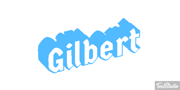 Gilbert Текстовый эффект