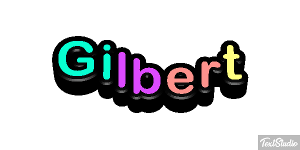 Gilbert Текстовый эффект