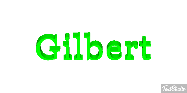 Gilbert Текстовый эффект