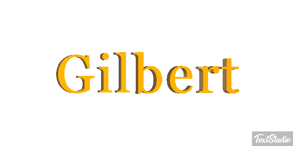 Gilbert Текстовый эффект