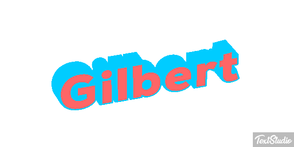 Gilbert Текстовый эффект