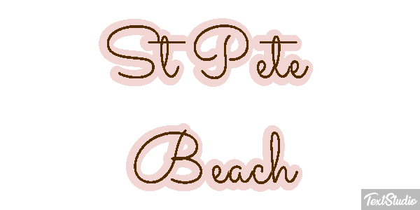 St Pete Beach Efekt tekstowy