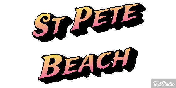 St Pete Beach Efekt tekstowy