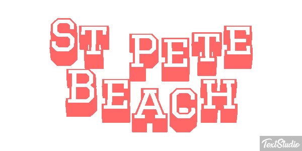St Pete Beach Efekt tekstowy