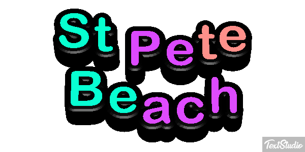St Pete Beach Efekt tekstowy