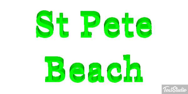 St Pete Beach Efekt tekstowy