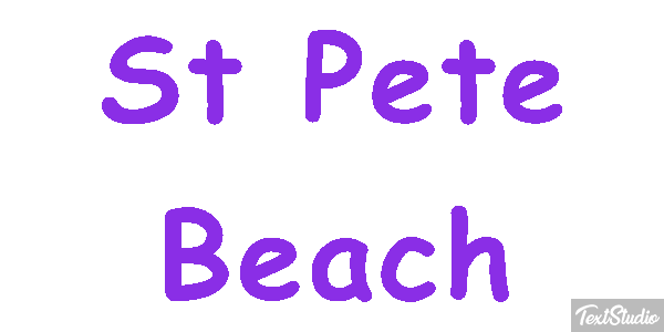St Pete Beach Efekt tekstowy