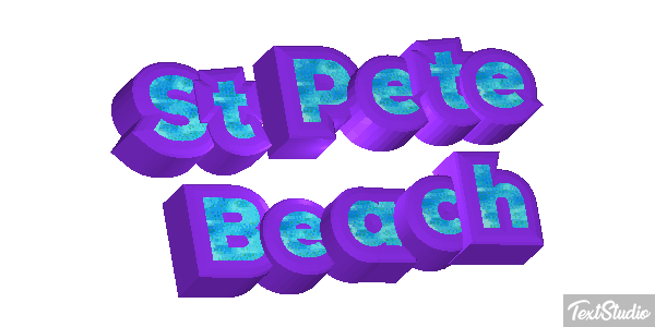 St Pete Beach Efekt tekstowy