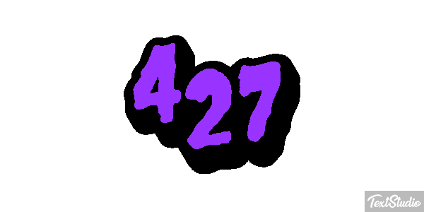 427 Text effect