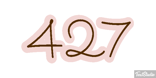 427 Text effect