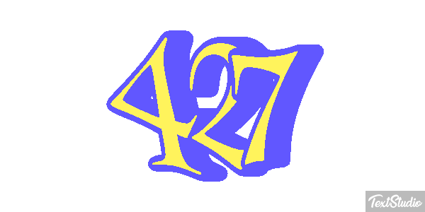 427 Text effect
