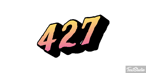 427 Text effect