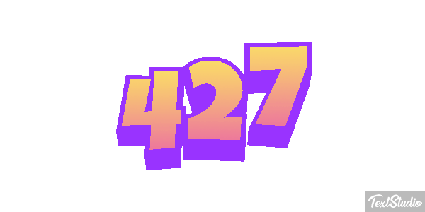 427 Text effect