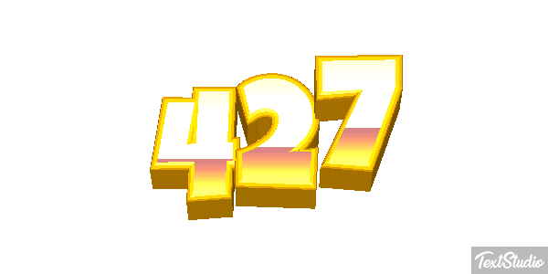 427 Text effect