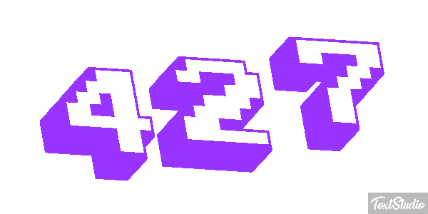 427 Text effect