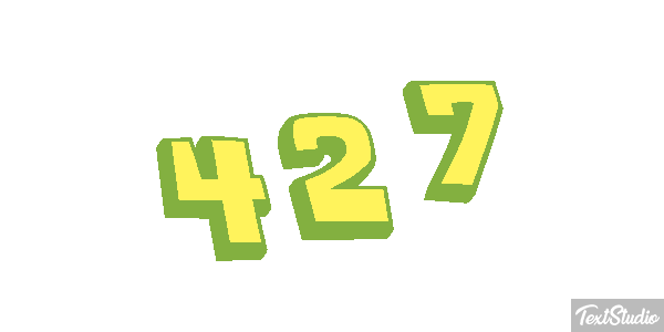 427 Text effect