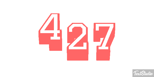 427 Text effect