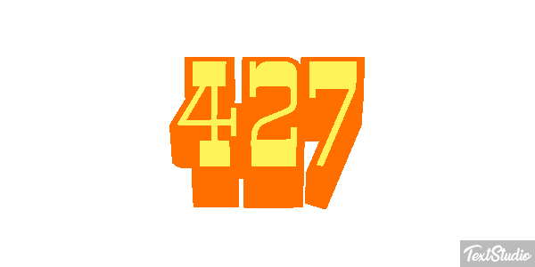 427 Text effect