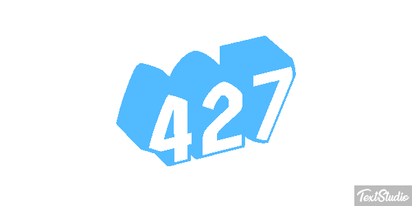 427 Text effect