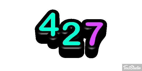 427 Text effect