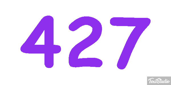 427 Text effect