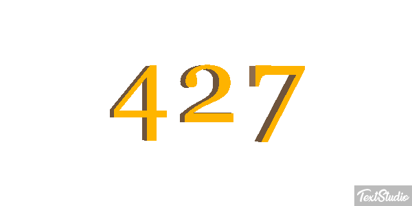 427 Text effect