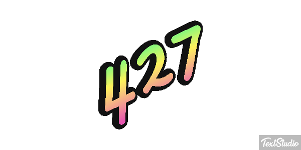 427 Text effect