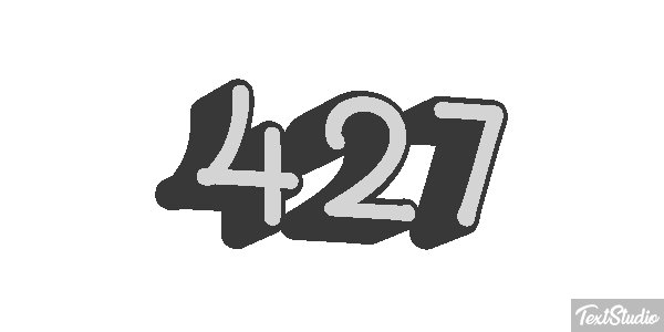 427 Text effect