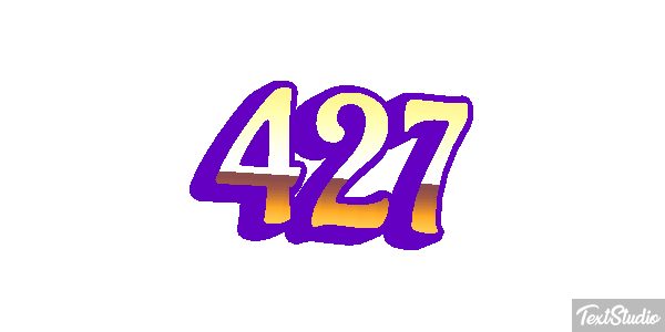 427 Text effect