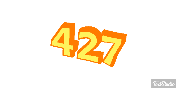 427 Text effect