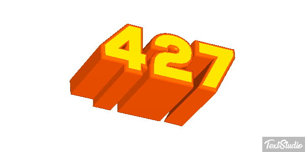 427 Text effect
