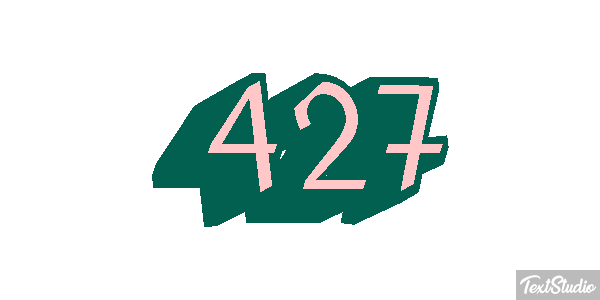 427 Text effect