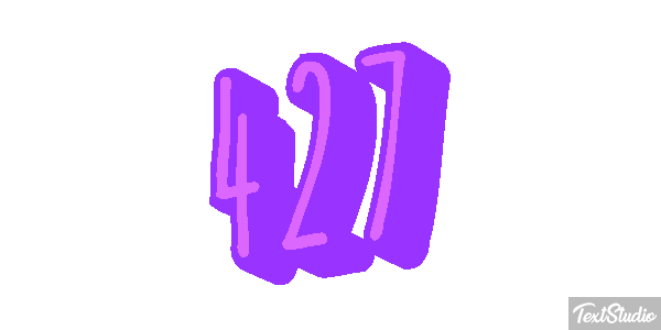 427 Text effect