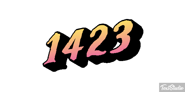 1423 Текстовый эффект