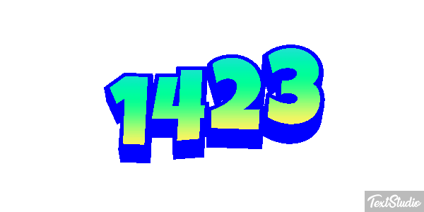 1423 Текстовый эффект