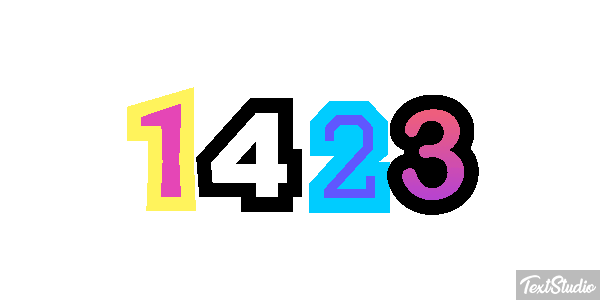 1423 Текстовый эффект